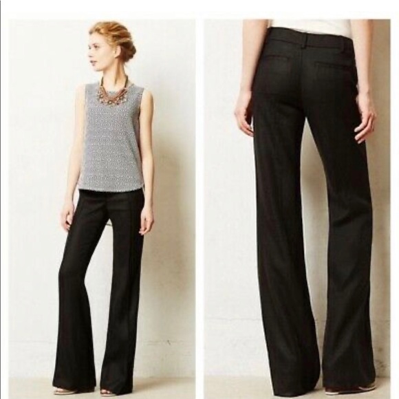 Anthropologie Elevenses Brighton Side Button Pants - Picture 2 of 7